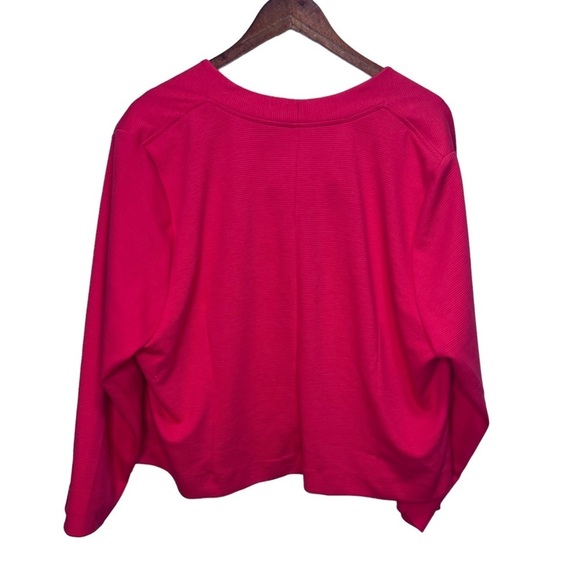 Addition Elle Michel Studio Red Cropped Blazer Size 22 Lightweight​ - Picture 2 of 7